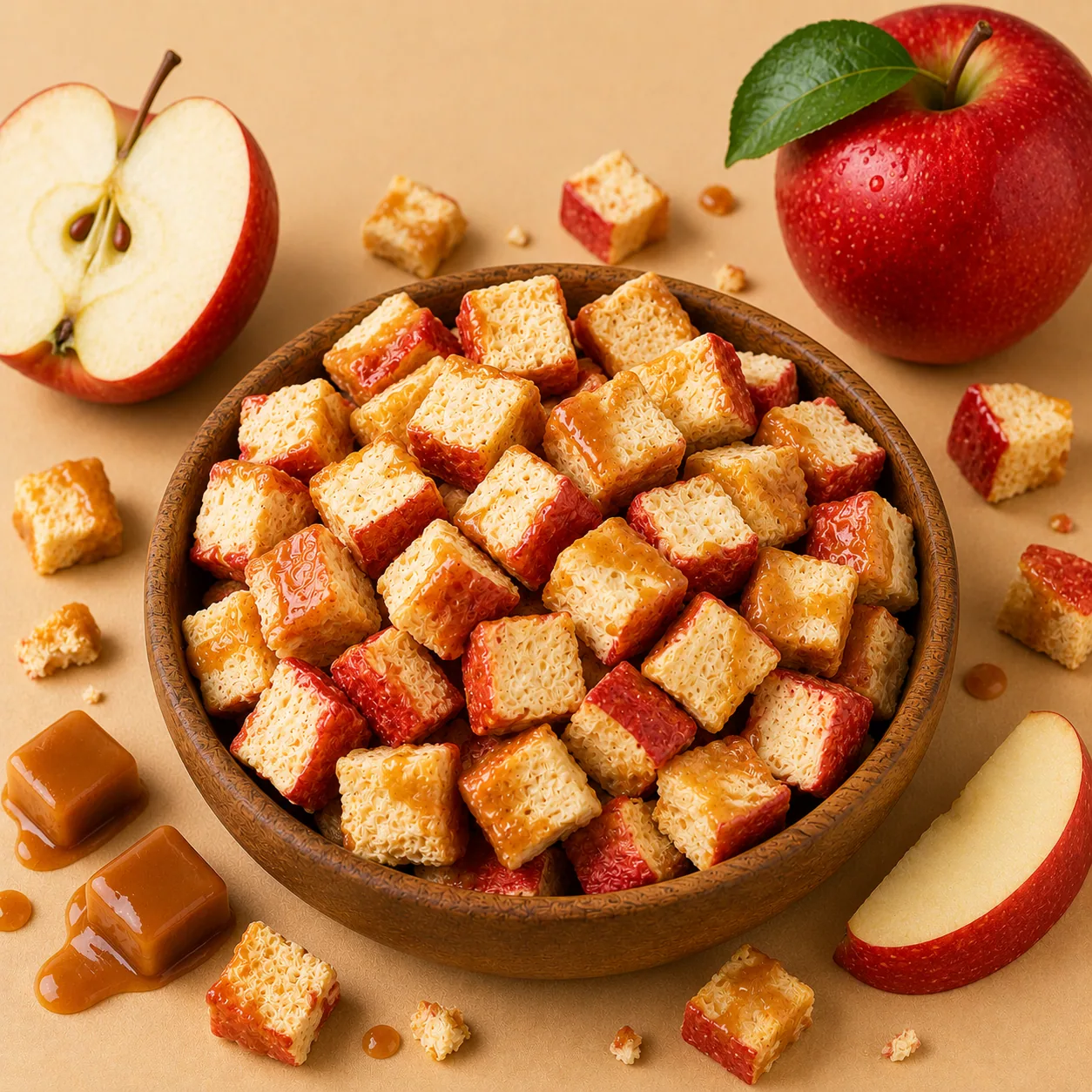 Freeze-Dried Caramel Apple Pieces