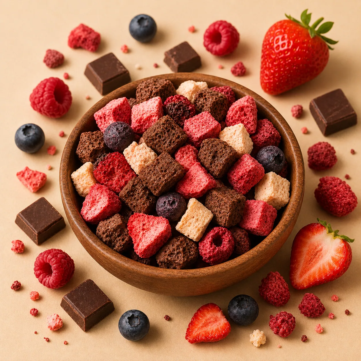 Freeze-Dried Chocolate Berry Crunch
